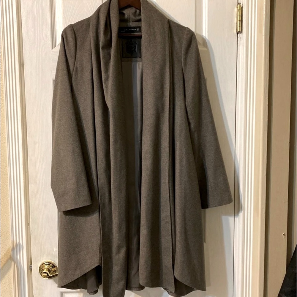 Zara grey wool coat